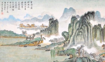 paisaje cortesía de Zhang Cuiying chino tradicional Pinturas al óleo